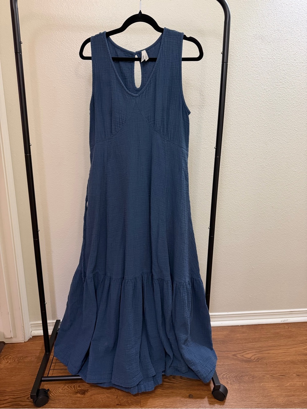 Pact Sleeveless Blue Maxi Dress - Flowing Tiered Summer Dress